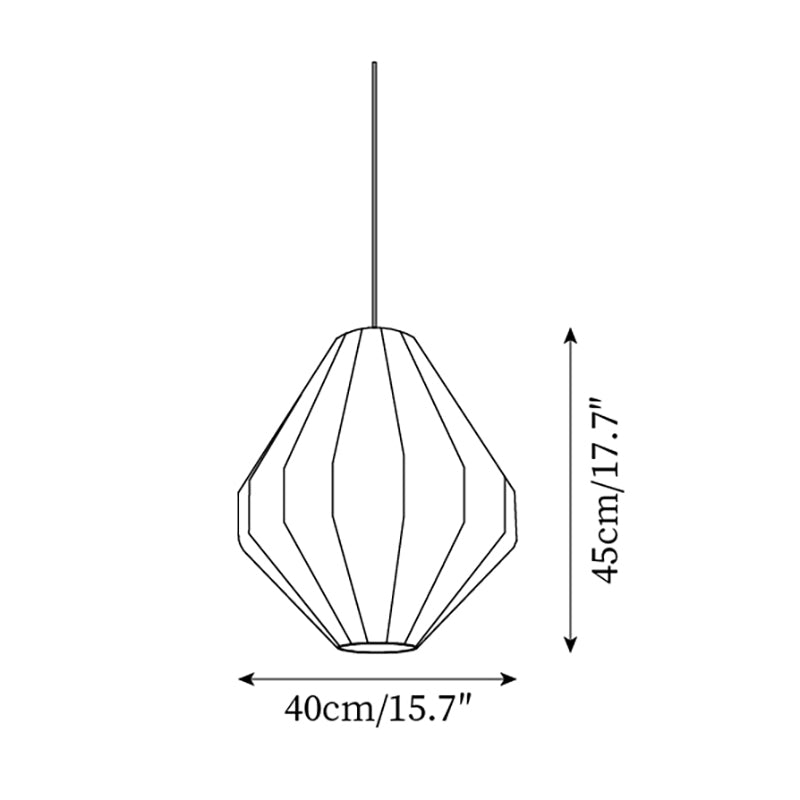 Felida Suspension Géométrique Tissu Minimaliste - Neutralighting