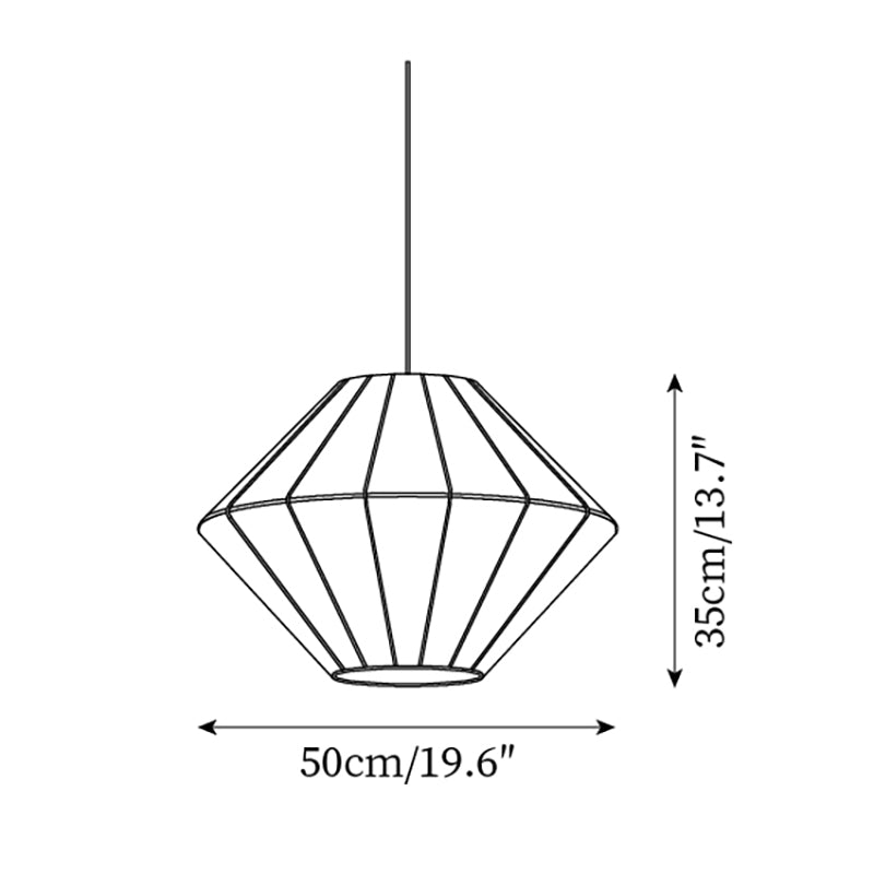 Felida Suspension Géométrique Tissu Minimaliste - Neutralighting