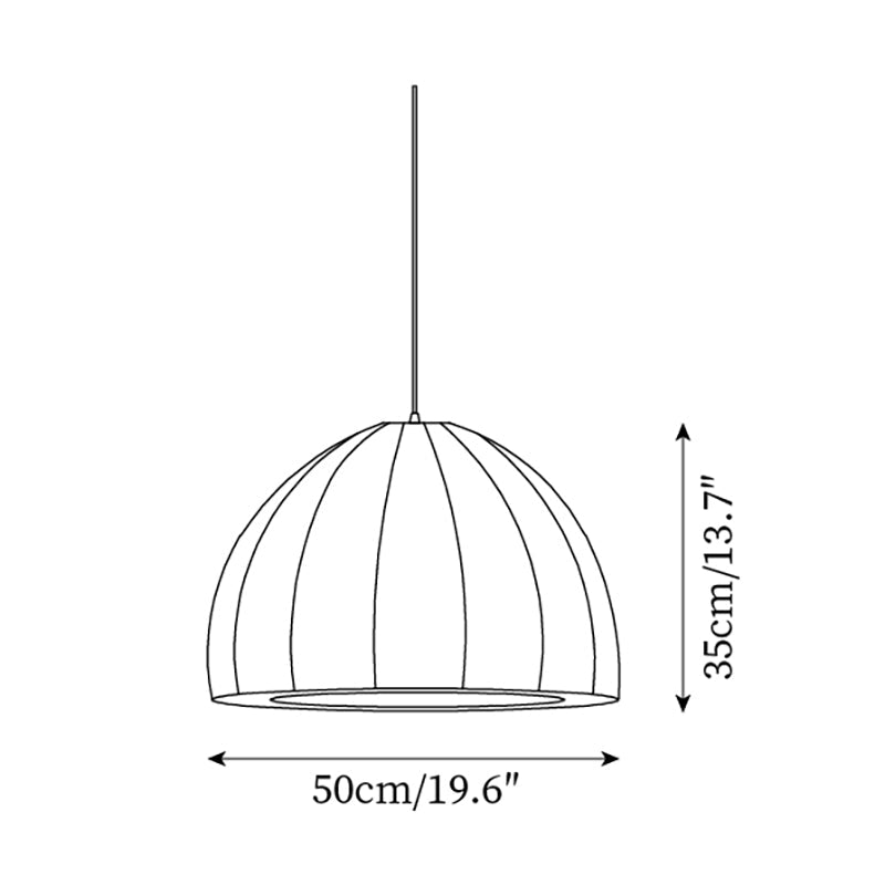 Felida Suspension Géométrique Tissu Minimaliste - Neutralighting