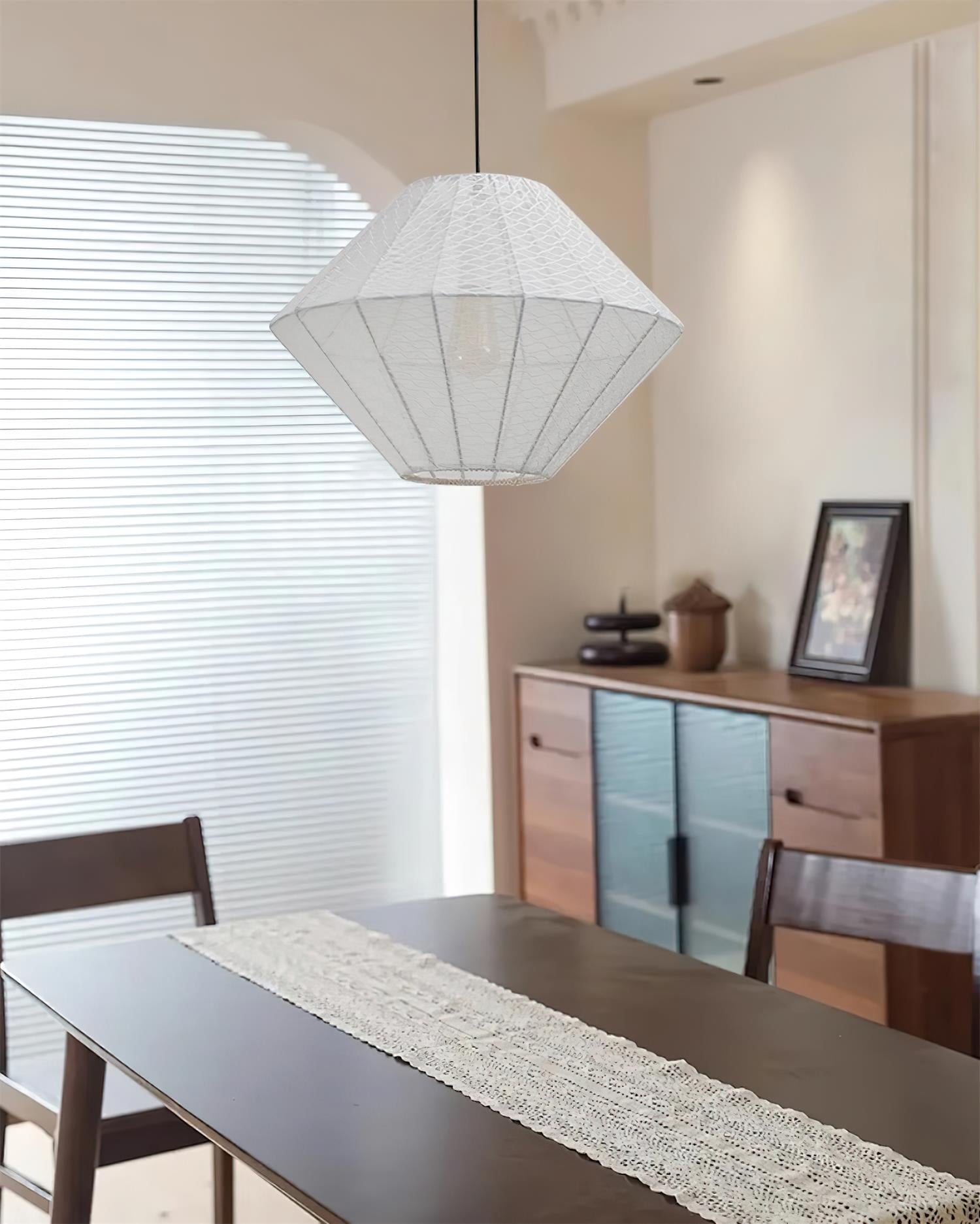 Felida Suspension Géométrique Tissu Minimaliste - Neutralighting