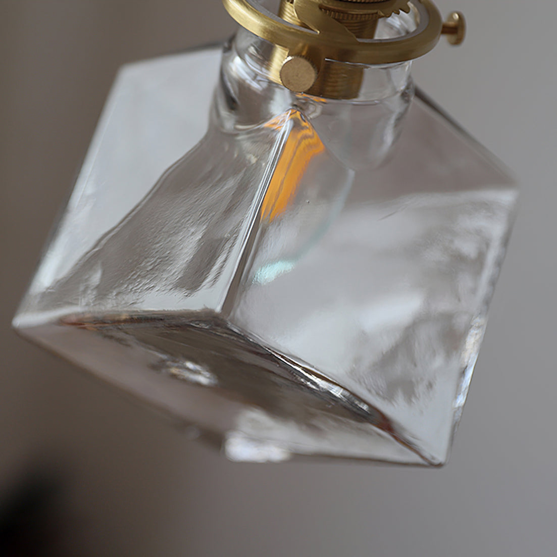 Felix Verre Suspension Clair Géométrique Industriel - Neutralighting