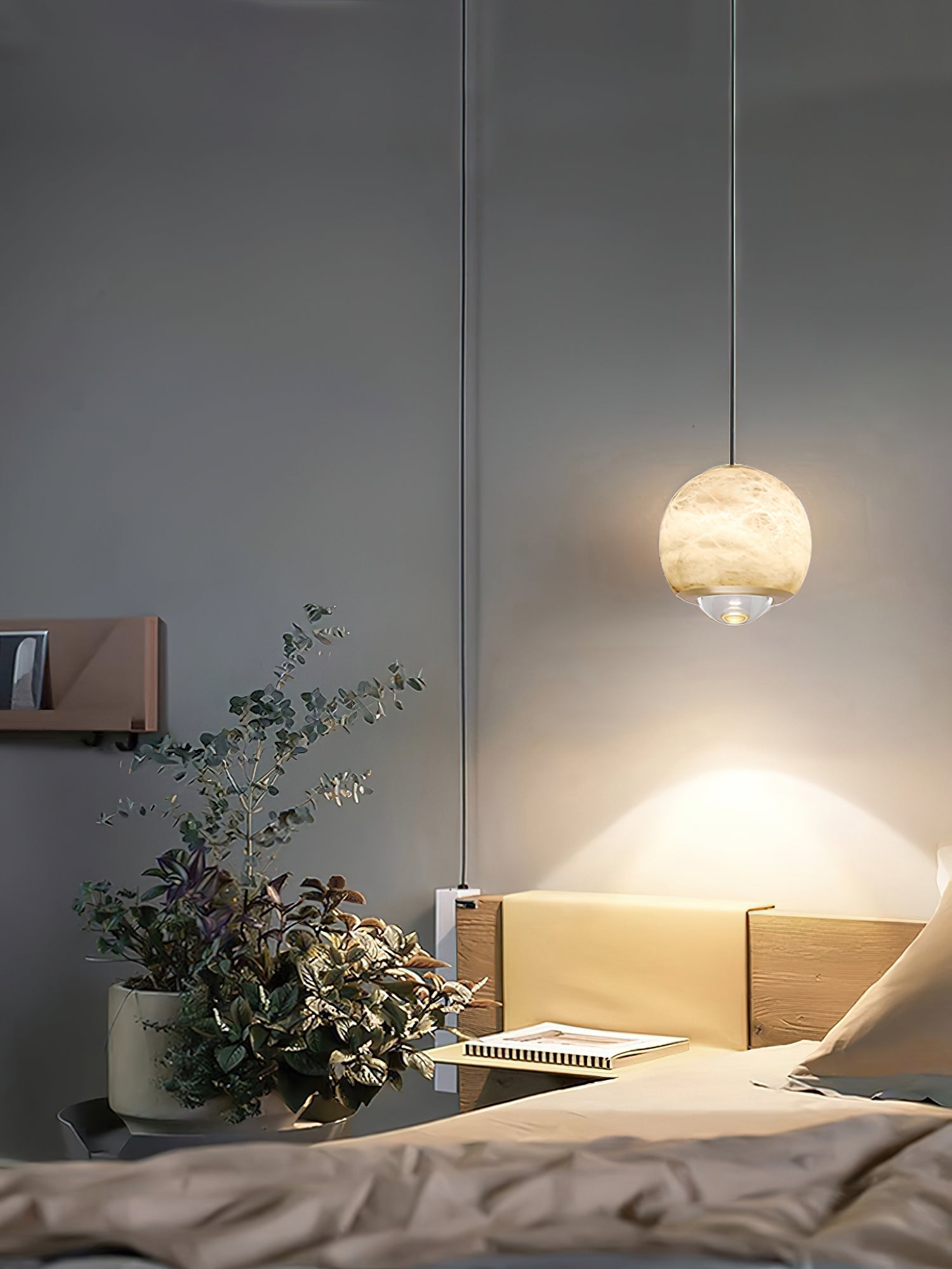 Zephaan Suspension Laiton Albâtre Moderne Minimaliste - Neutralighting