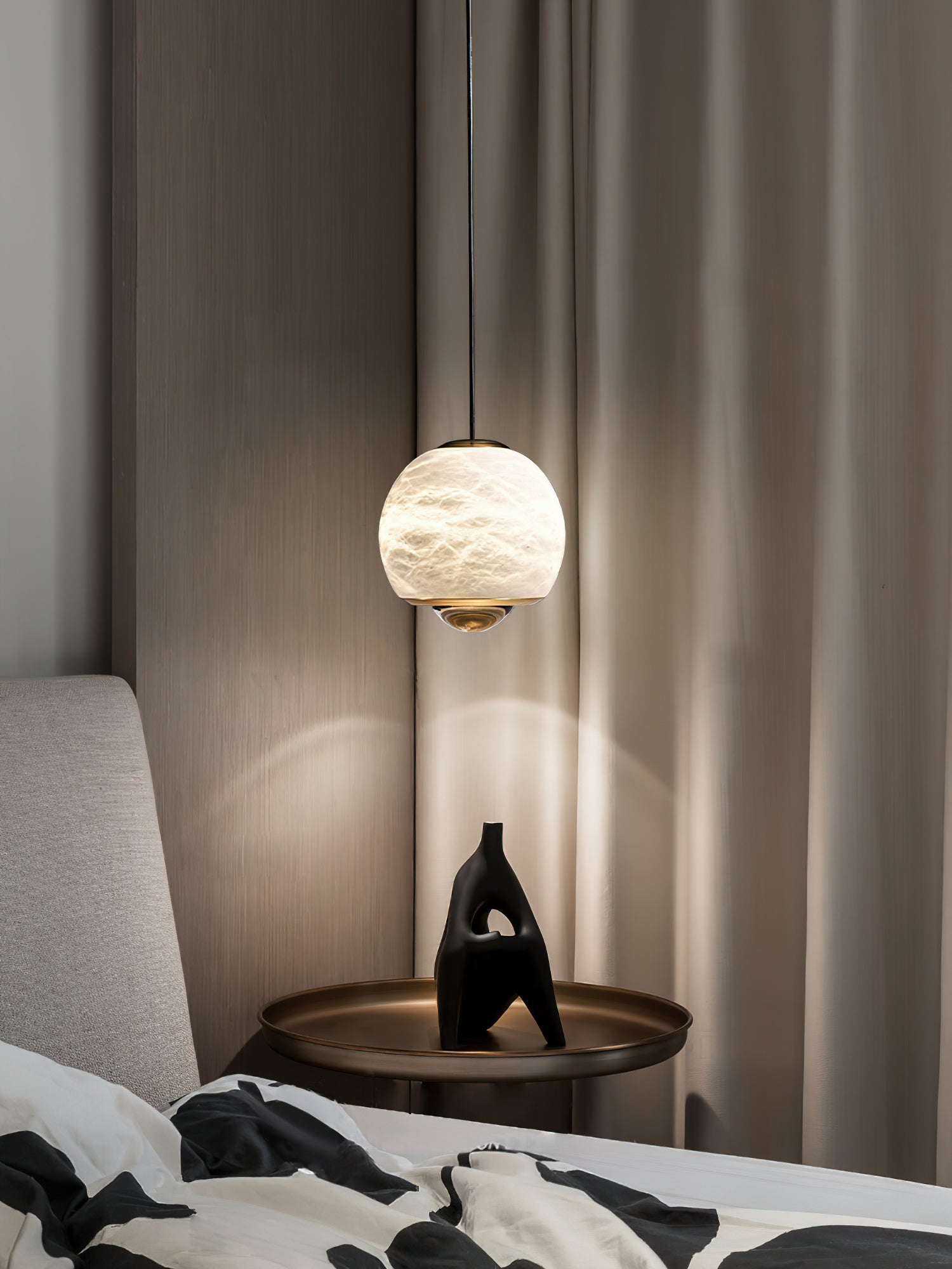 Zephaan Suspension Laiton Albâtre Moderne Minimaliste - Neutralighting