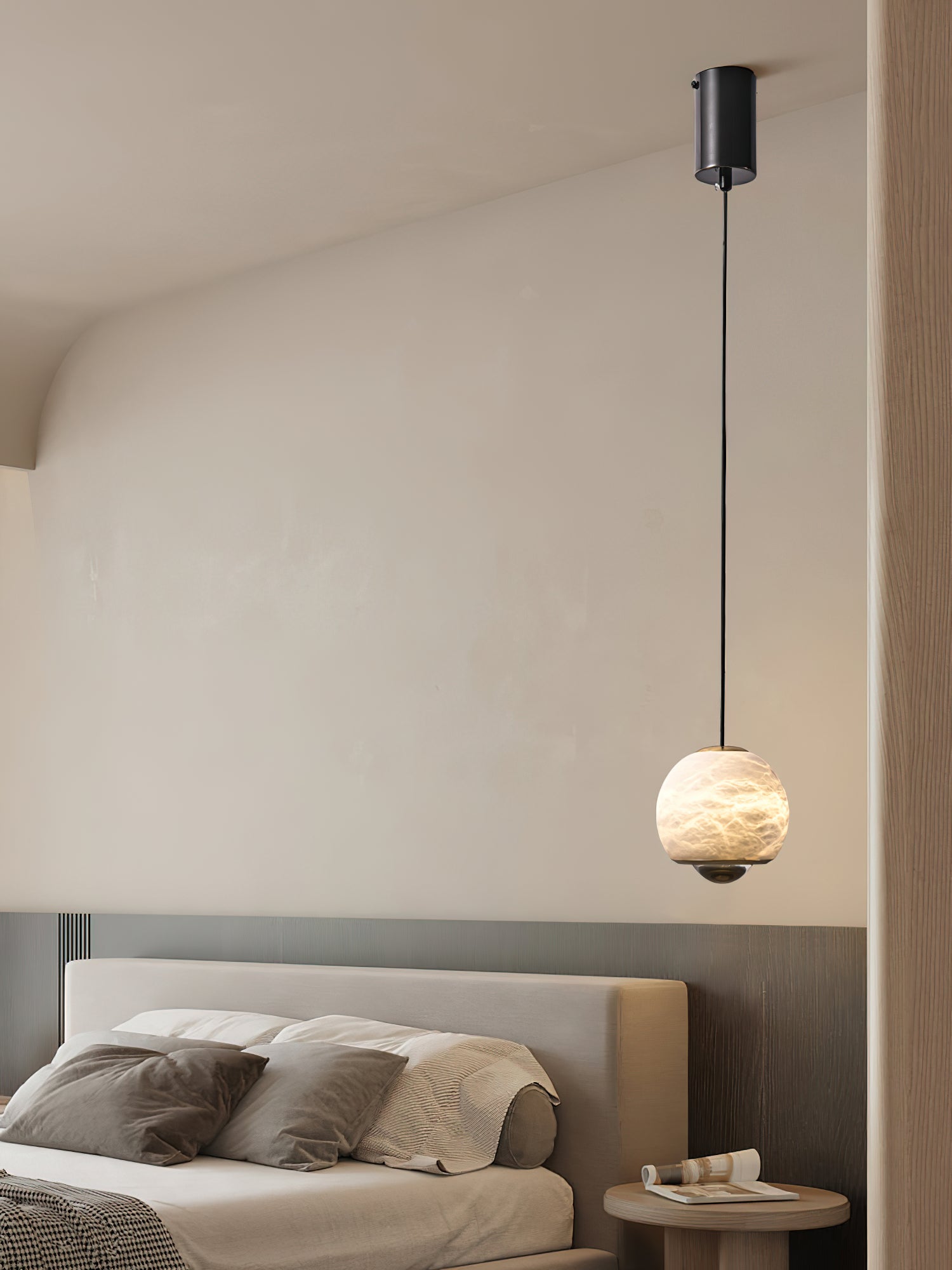 Zephaan Suspension Laiton Albâtre Moderne Minimaliste - Neutralighting