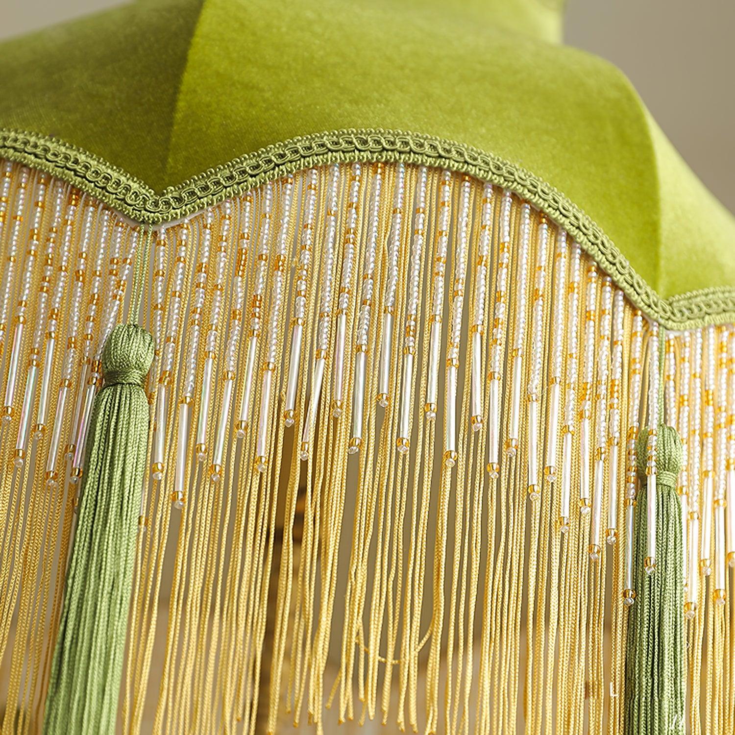 Fina Pendant Light Velvet Fringe Vintage Elegant Tassel - Letslighting