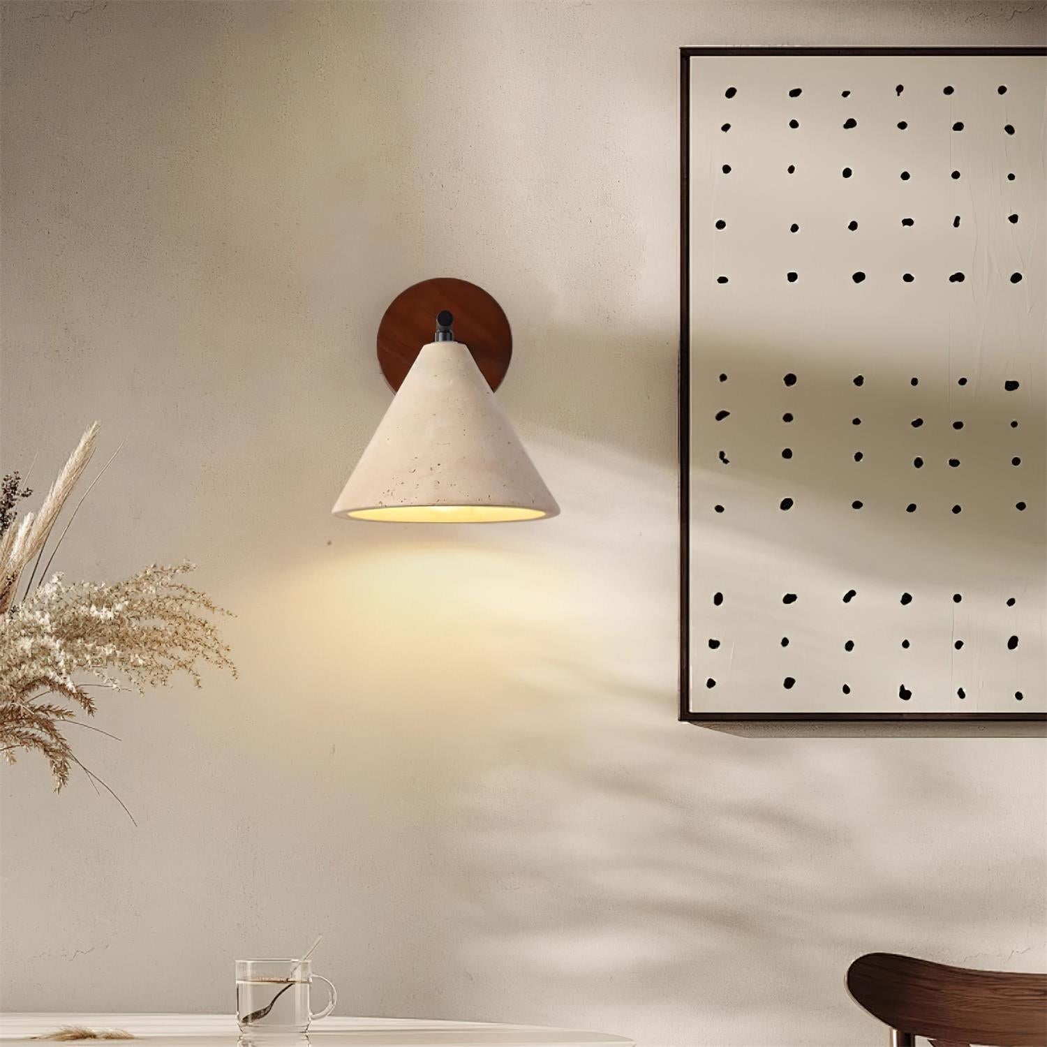 Tavero Applique Murale Moderne Bois Cone - Neutralighting