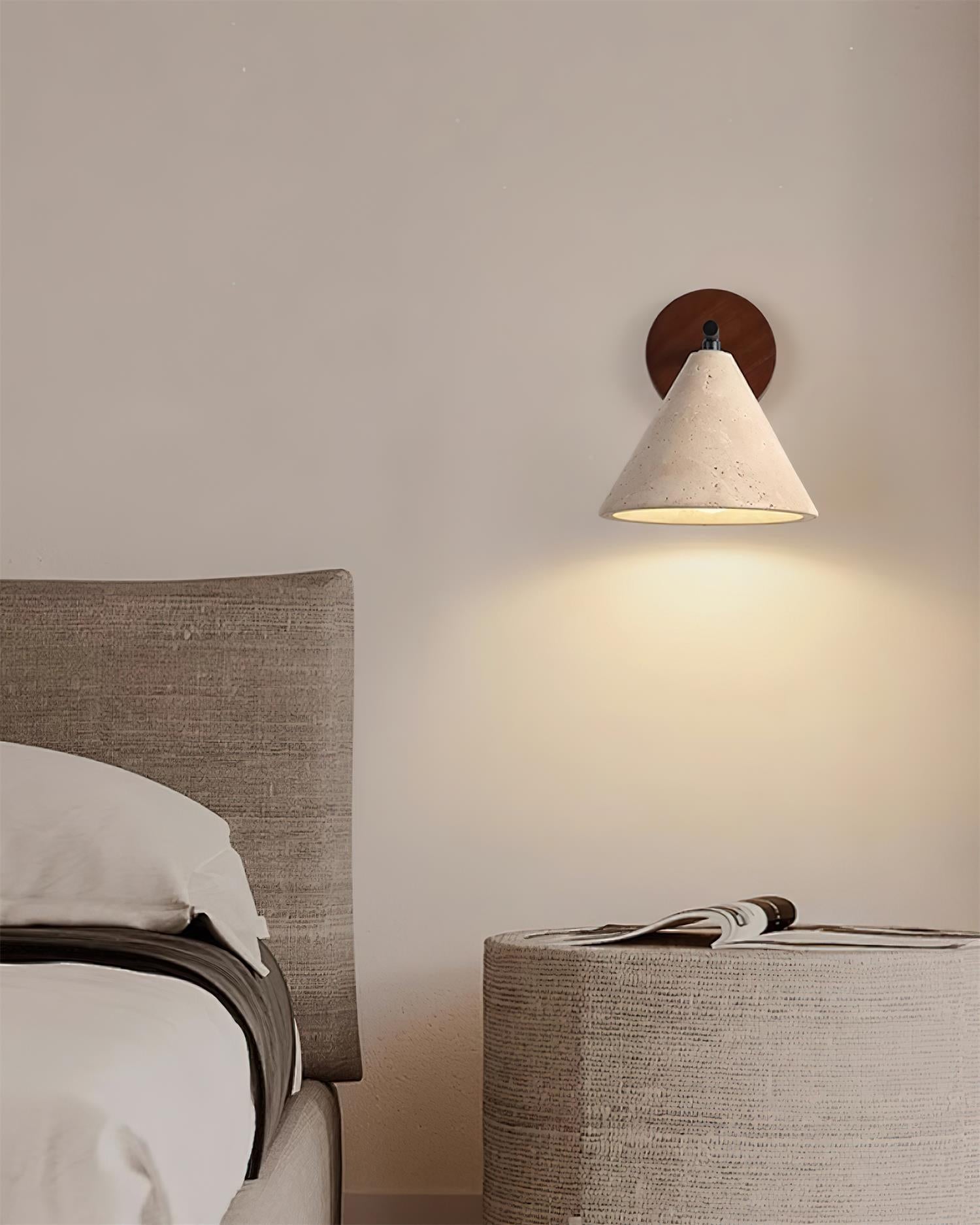 Tavero Applique Murale Moderne Bois Cone - Neutralighting