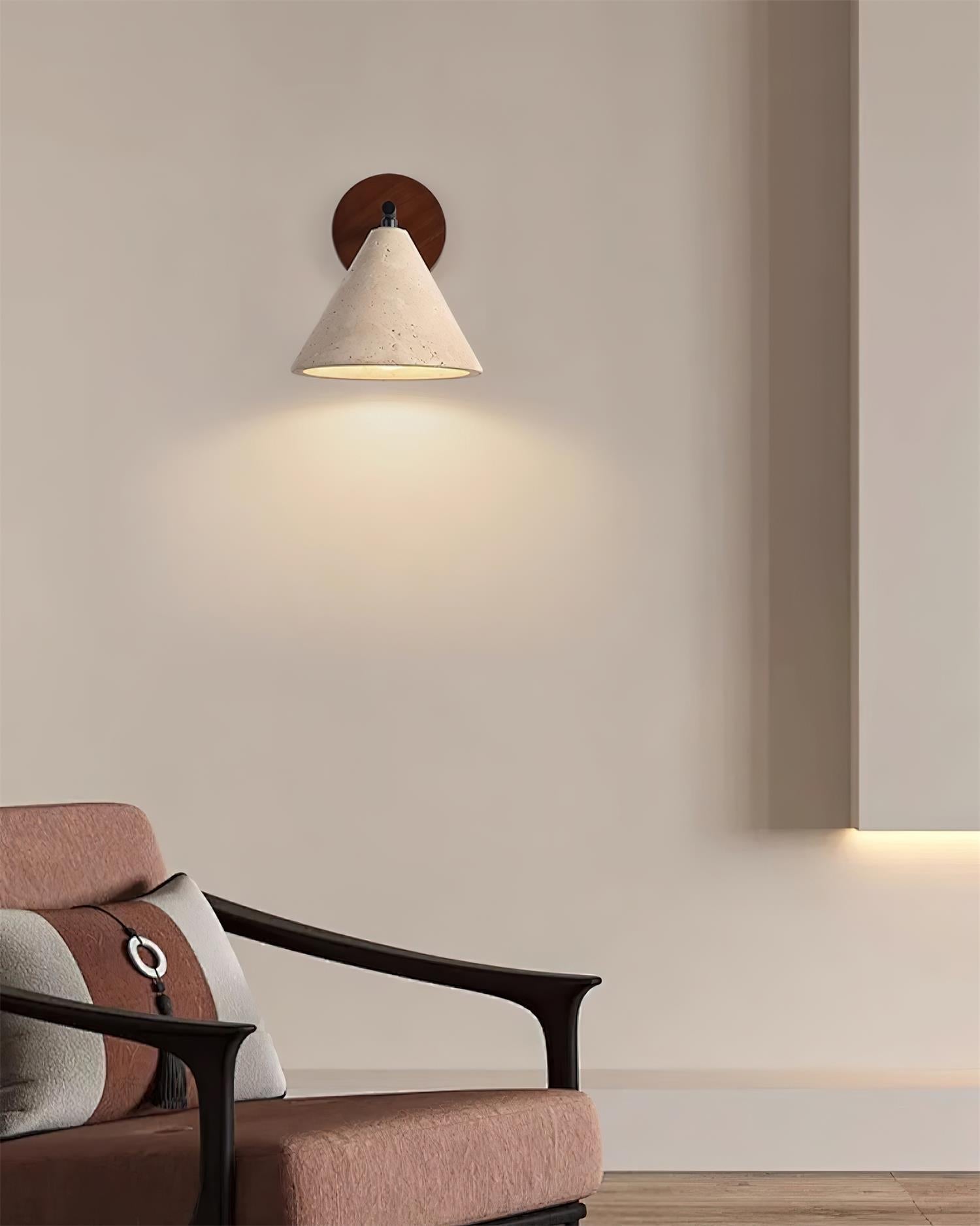 Tavero Applique Murale Moderne Bois Cone - Neutralighting