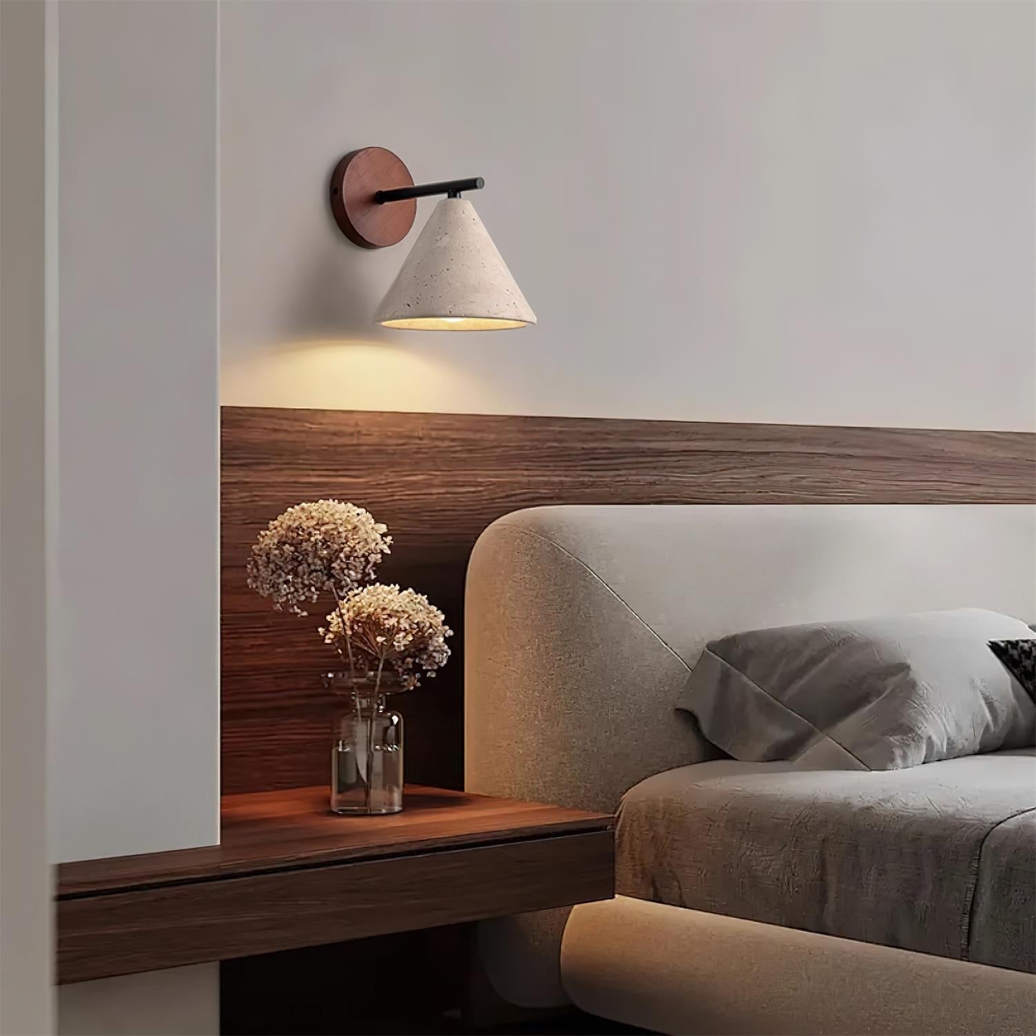Tavero Applique Murale Moderne Bois Cone - Neutralighting