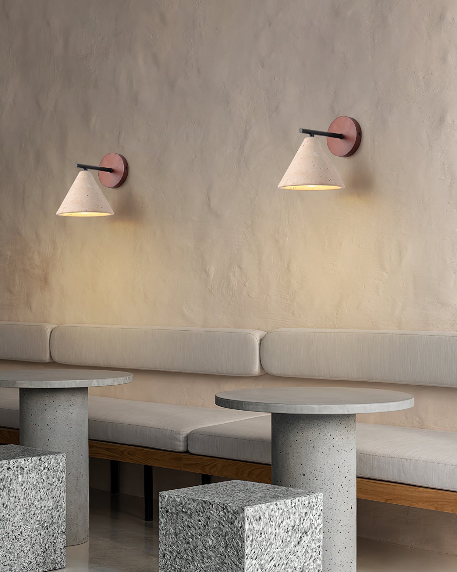Tavero Applique Murale Moderne Bois Cone - Neutralighting