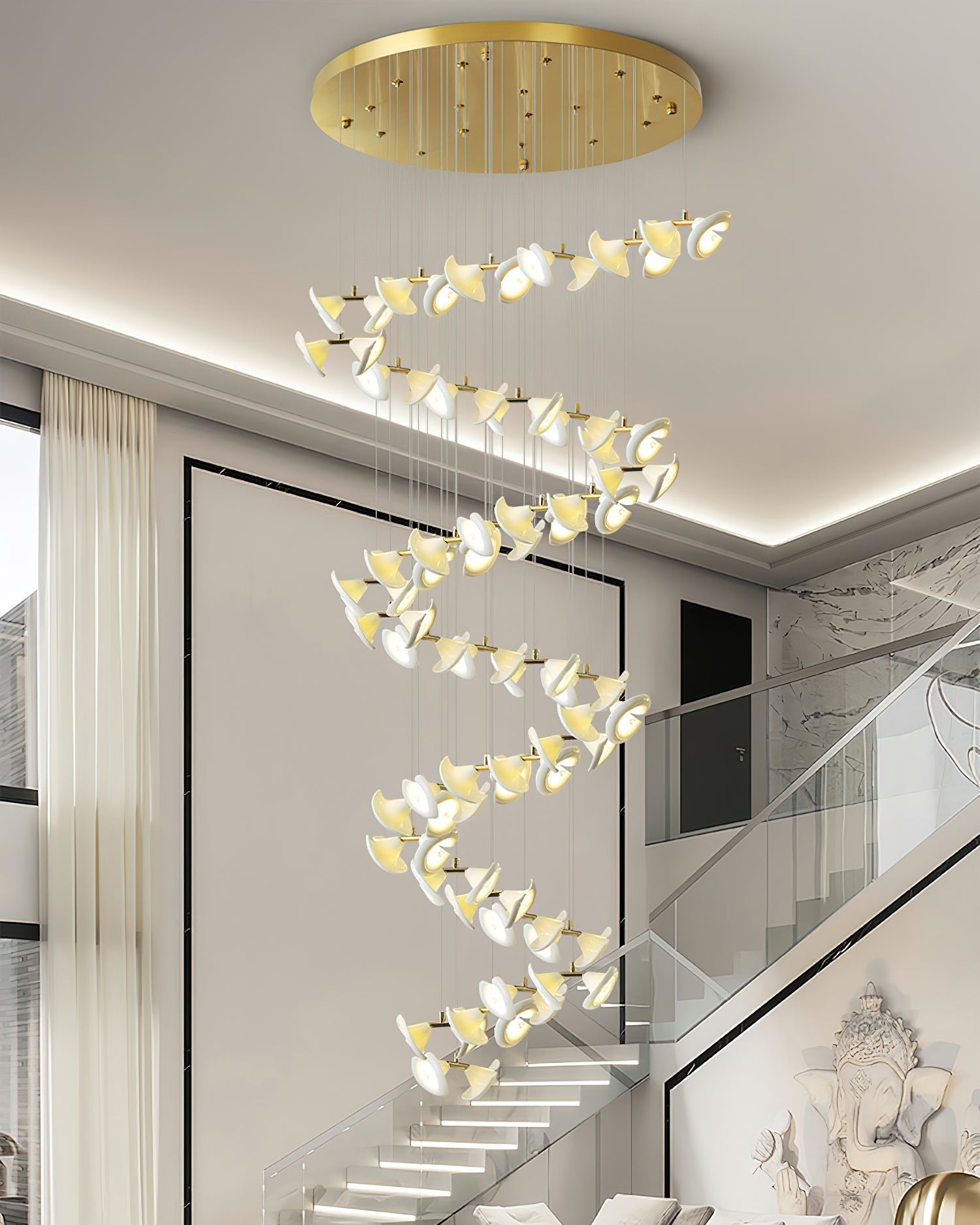 Fiora Lustre Cascade de Pétales Élégance - Neutralighting