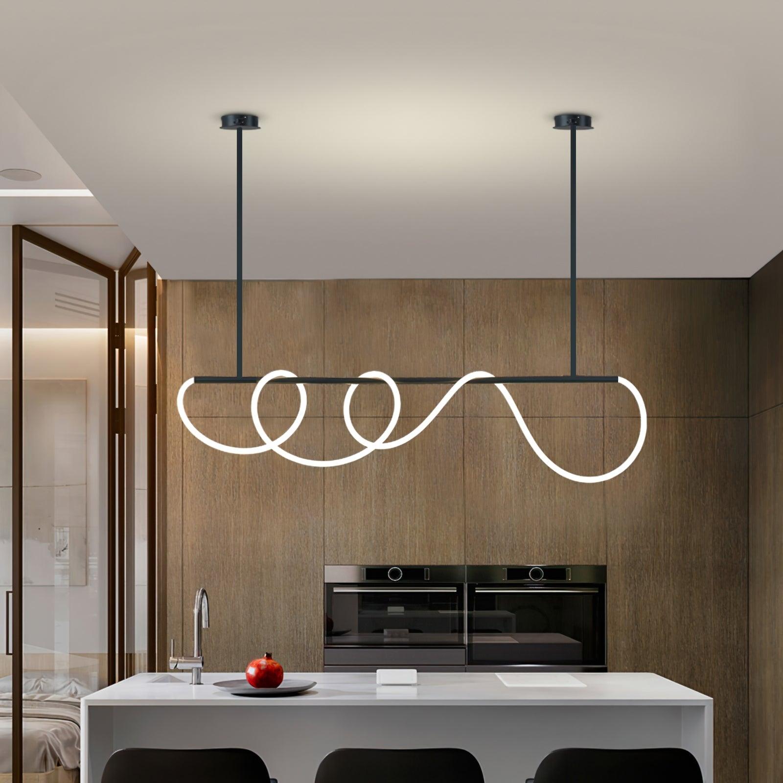 Lustra Chandelier Flexible Silicone Courbe Moderne Élégant - Neutralighting