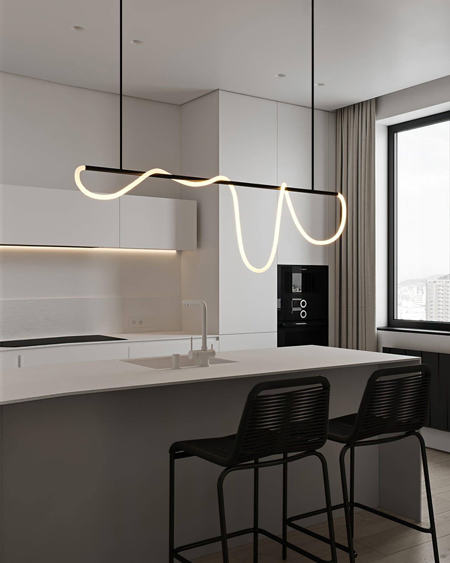 Lustra Chandelier Flexible Silicone Courbe Moderne Élégant - Neutralighting