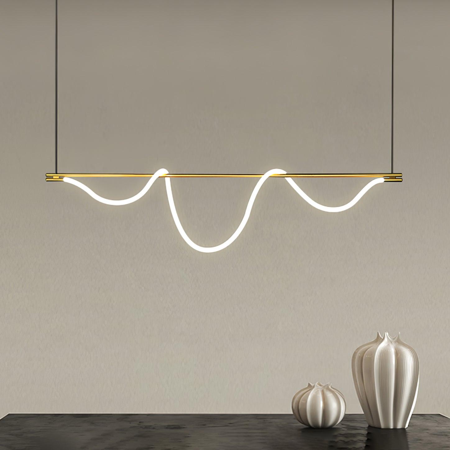 Lustra Chandelier Flexible Silicone Courbe Moderne Élégant - Neutralighting