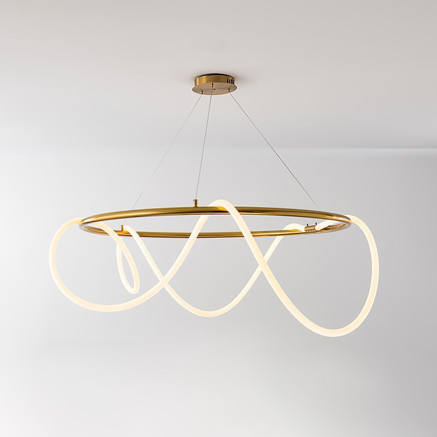 Lustra Chandelier Flexible Silicone Courbe Moderne Élégant - Neutralighting