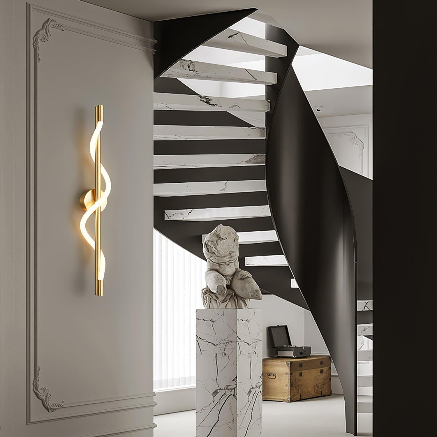 Fidora Applique murale sculpturale en laiton et silicone - Neutralighting