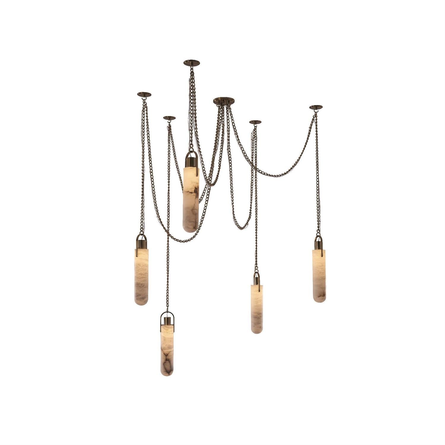 Uphaos Suspension Albâtre Métal Moderne Minimaliste - Neutralighting