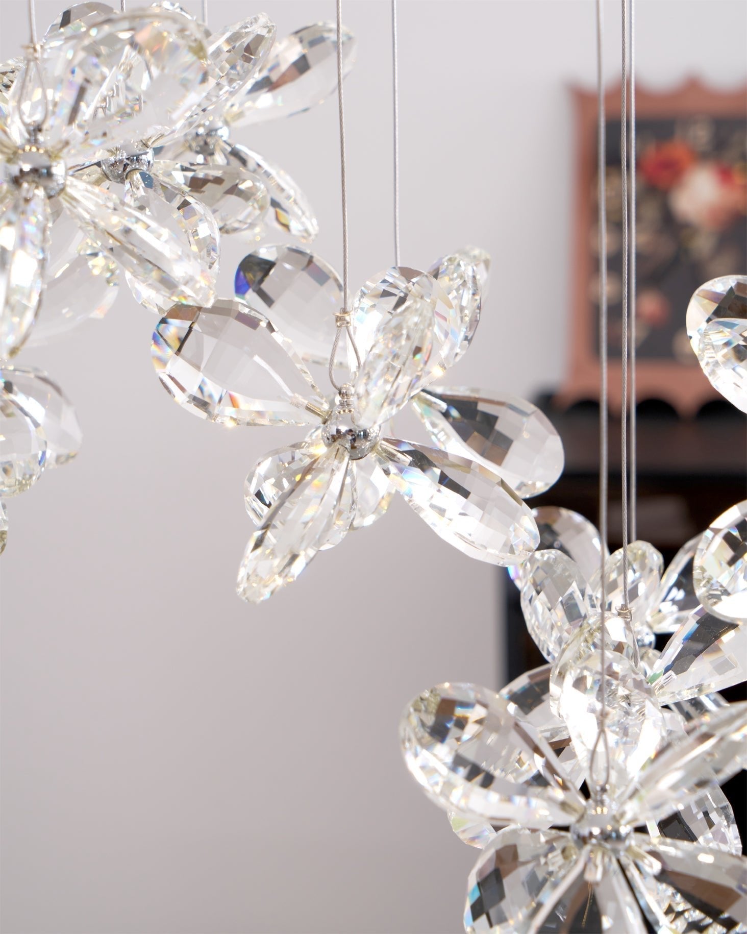 Lustra Chandelier Cristal Papillon Bouquet Floral - Neutralighting