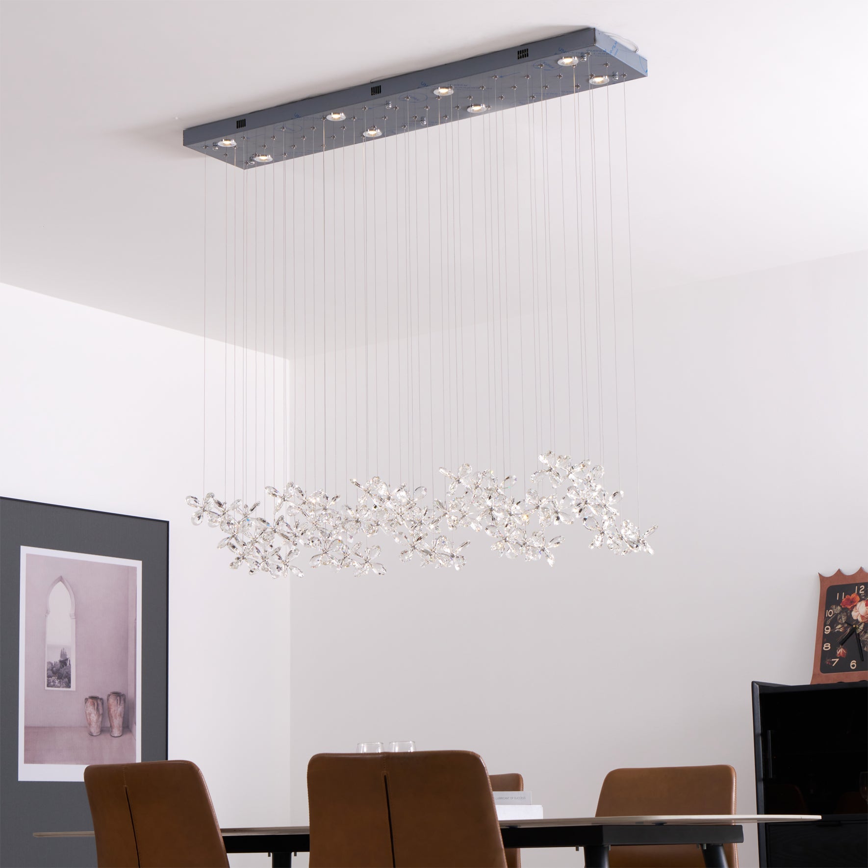 Lustra Chandelier Cristal Papillon Bouquet Floral - Neutralighting
