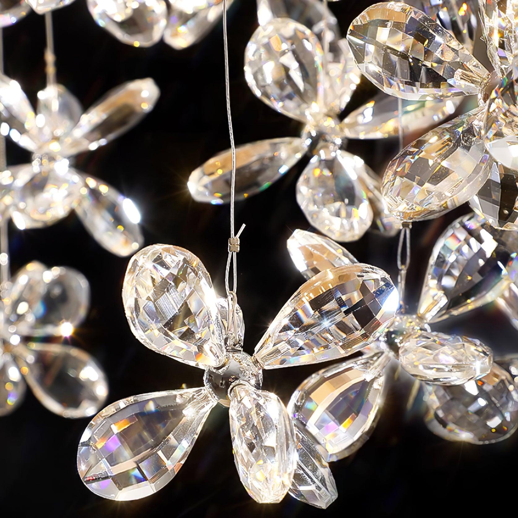 Lustra Chandelier Cristal Papillon Bouquet Floral - Neutralighting