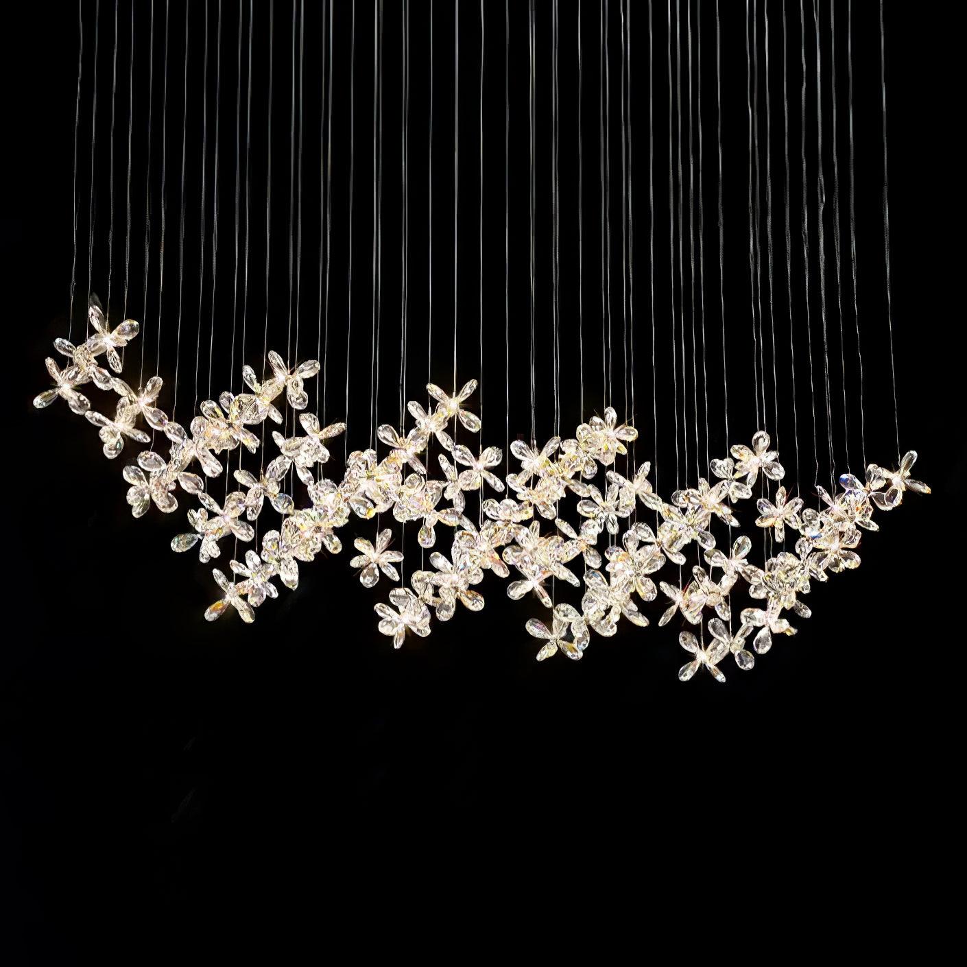 Lustra Chandelier Cristal Papillon Bouquet Floral - Neutralighting