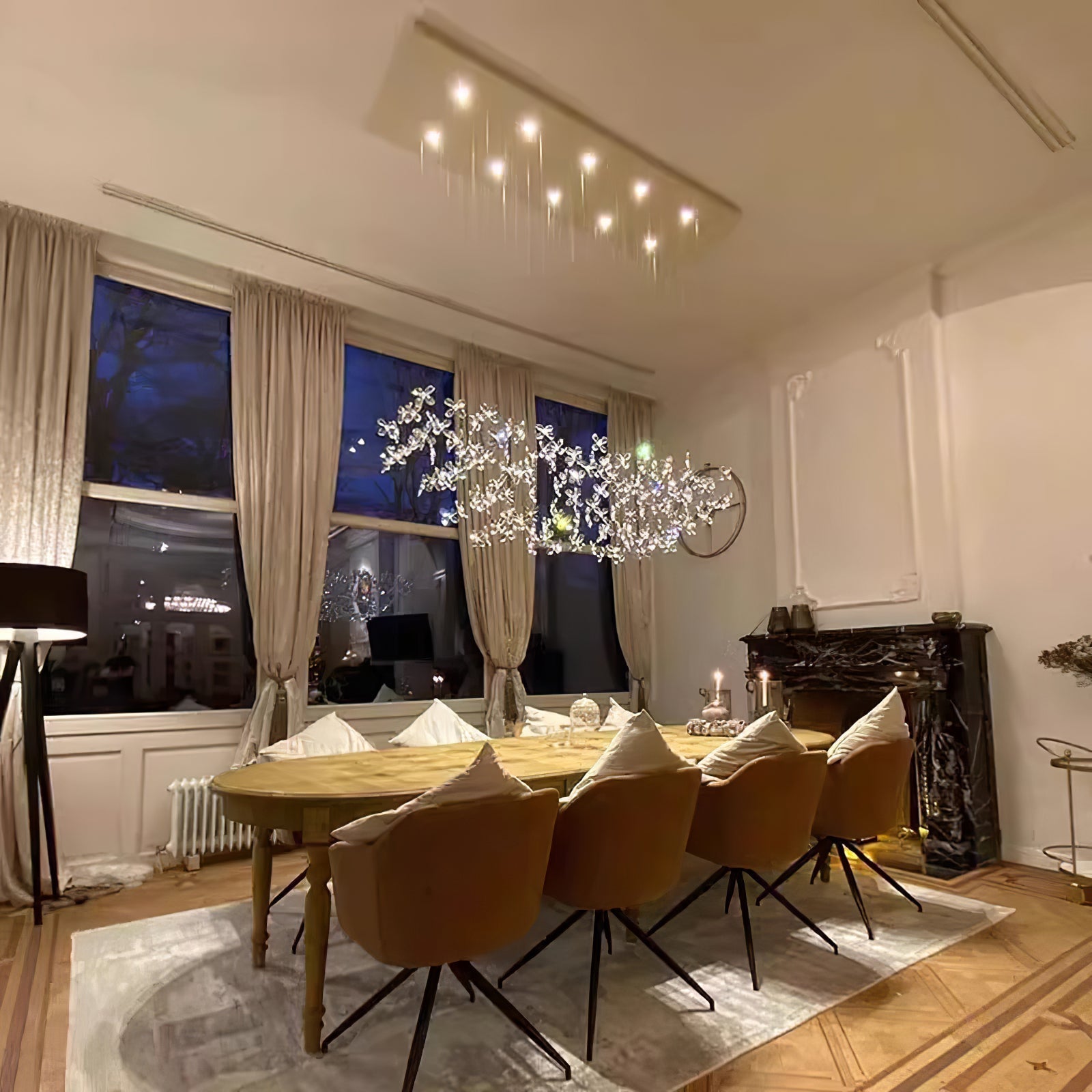 Lustra Chandelier Cristal Papillon Bouquet Floral - Neutralighting