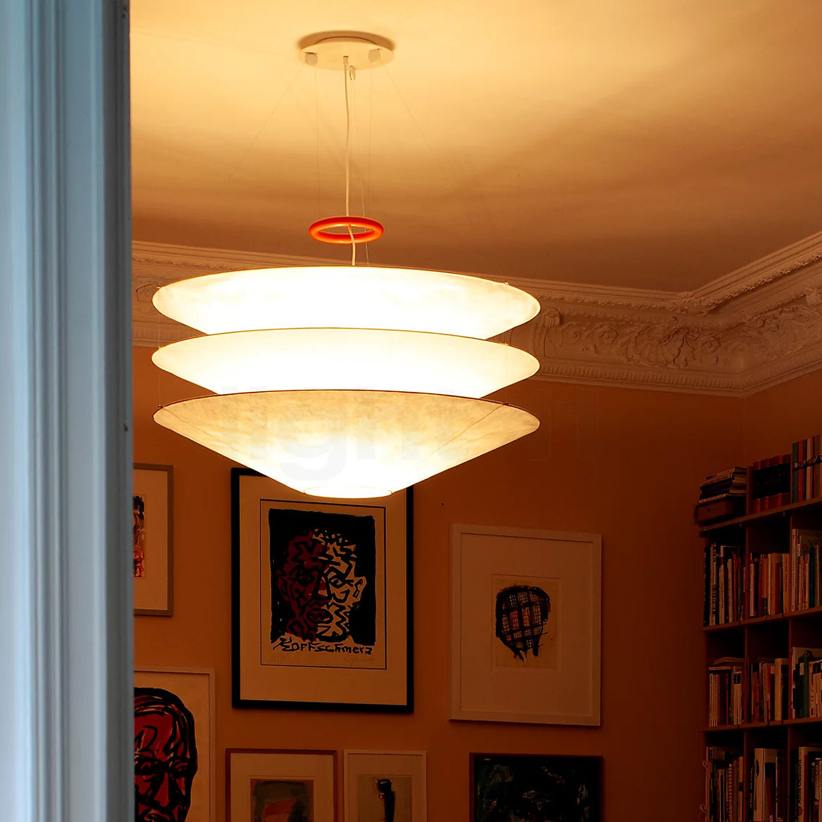 Zomarion Individual Creativity Paper Metal Pendant Light - Lamp Copper