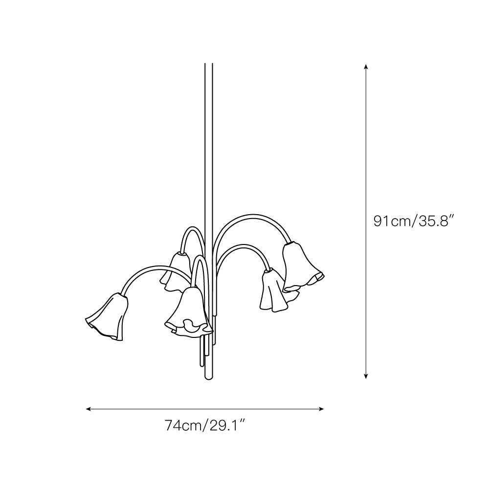 Aurmiros Lustre Laiton Verre Créativité Individuelle - Neutralighting
