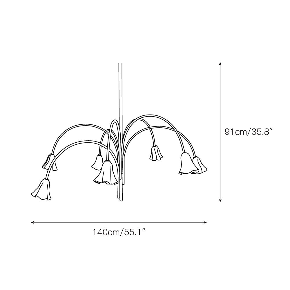 Aurmiros Lustre Laiton Verre Créativité Individuelle - Neutralighting