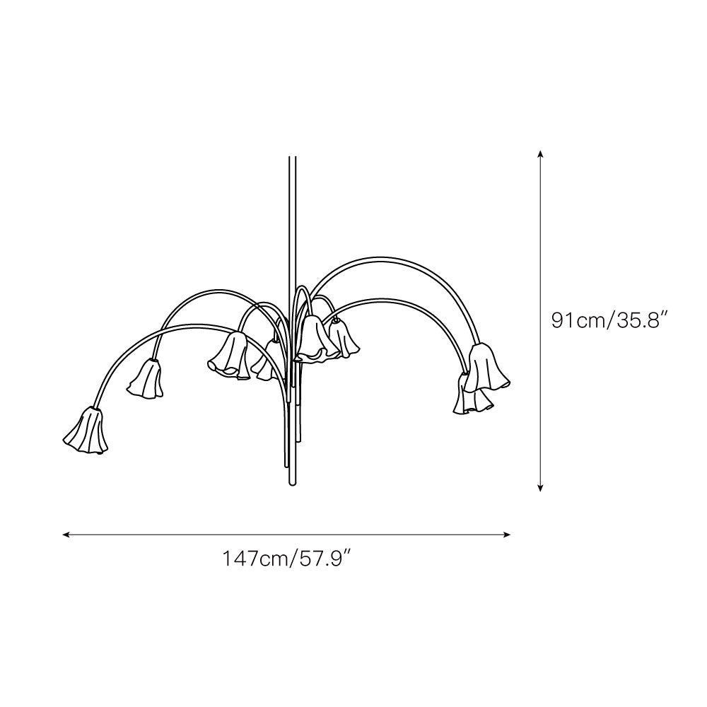 Aurmiros Lustre Laiton Verre Créativité Individuelle - Neutralighting