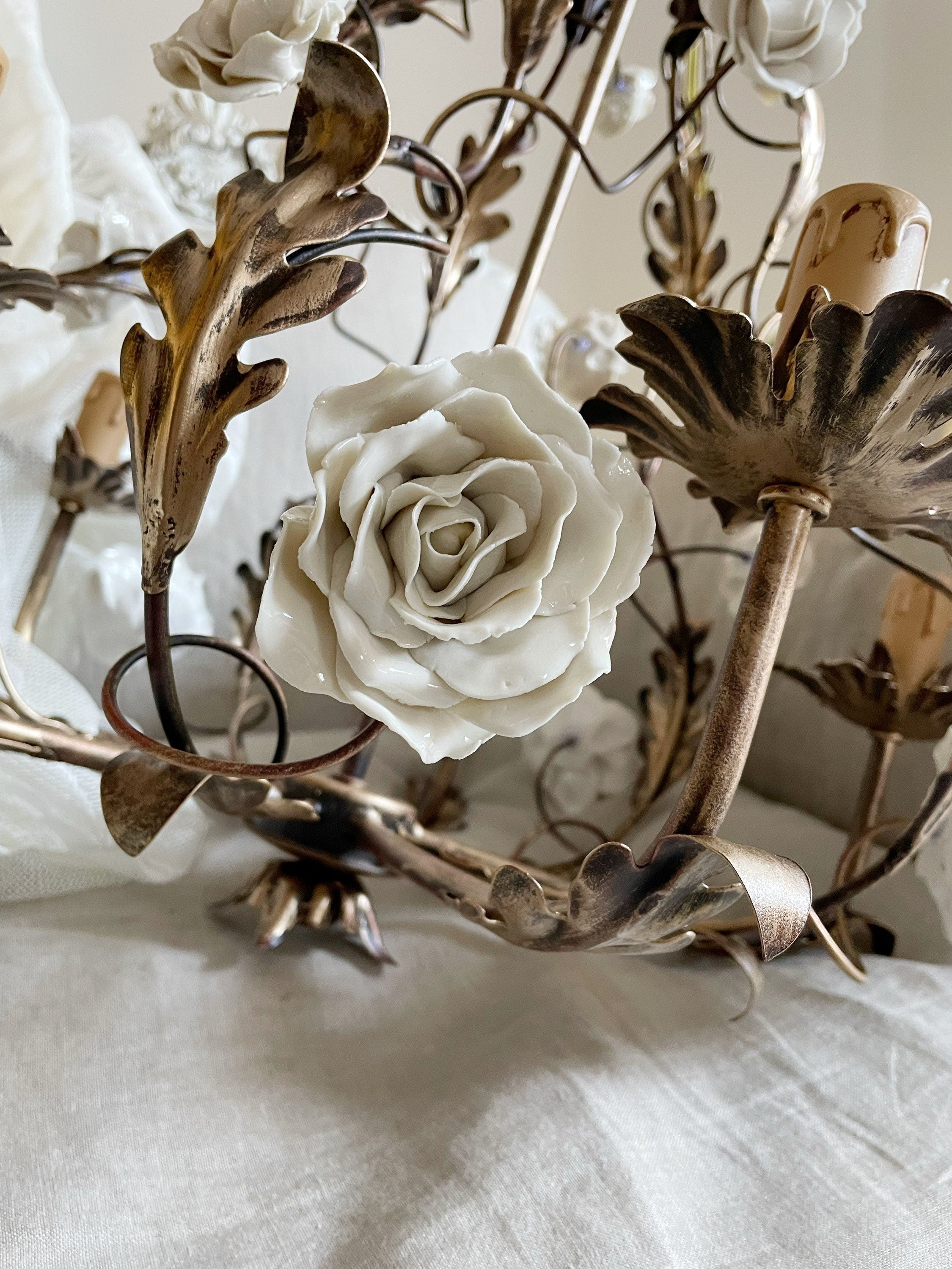 Araeyra Lustre Métal Céramique Rose Luxe Postmoderne - Neutralighting