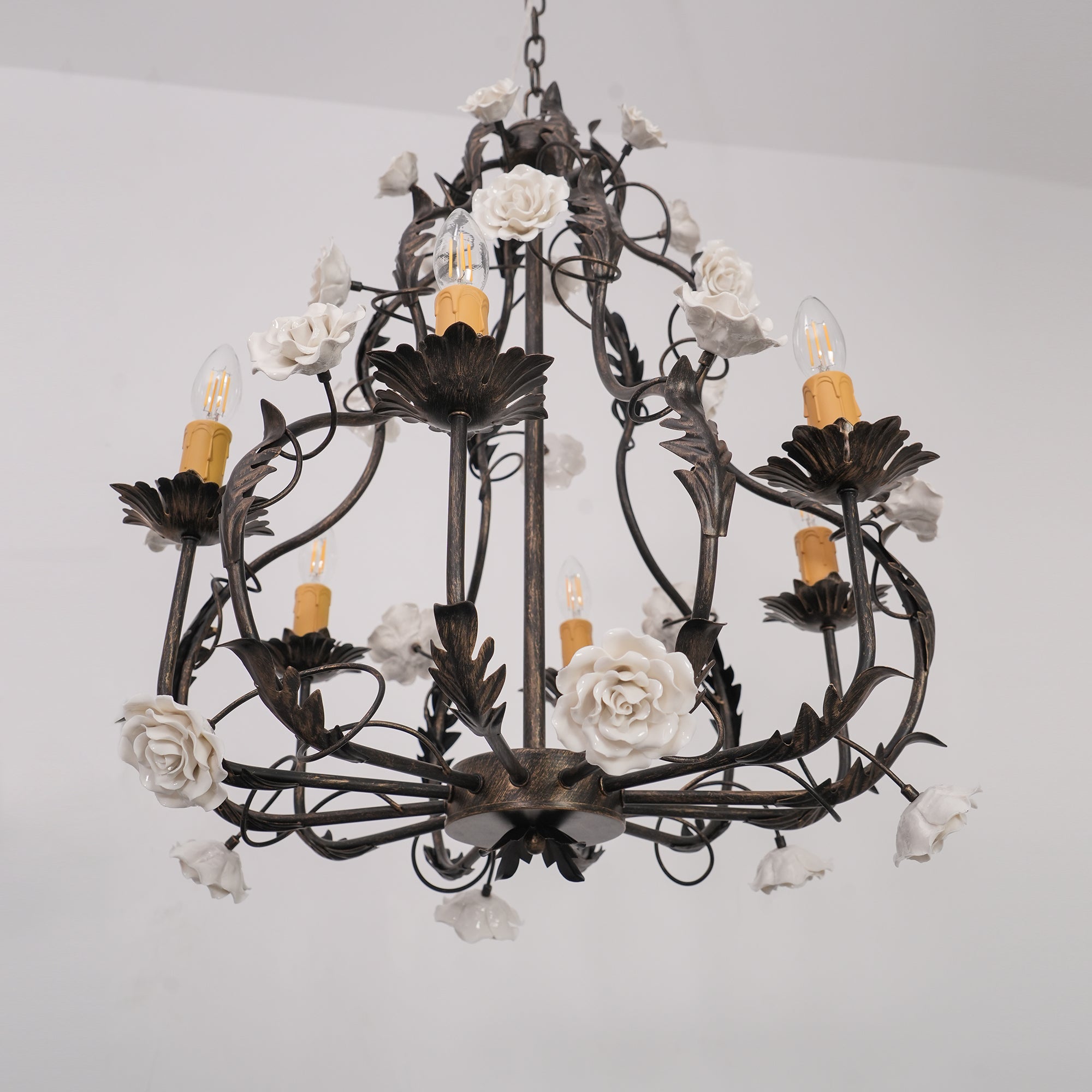 Araeyra Lustre Métal Céramique Rose Luxe Postmoderne - Neutralighting