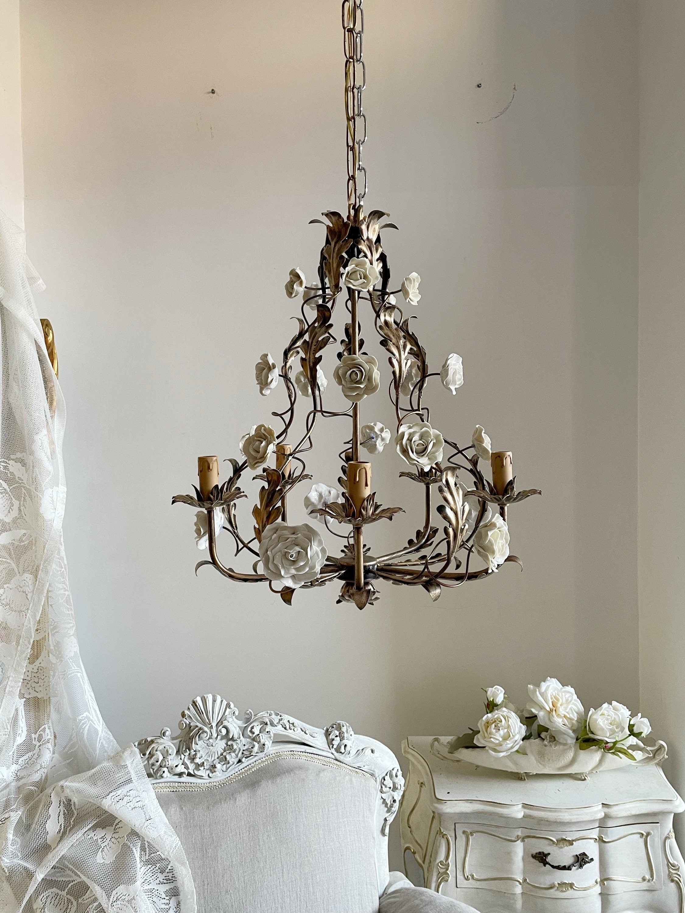 Araeyra Lustre Métal Céramique Rose Luxe Postmoderne - Neutralighting