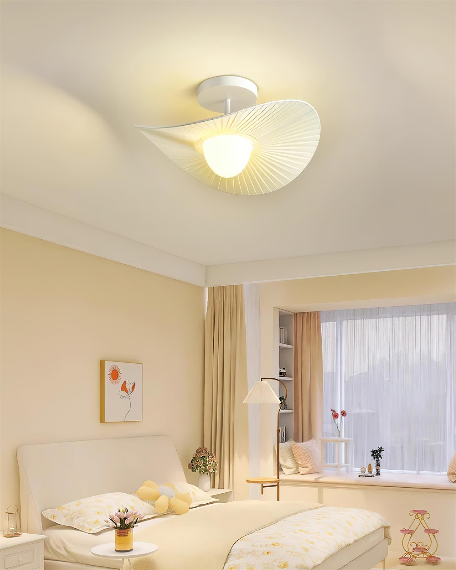 Florina Plafonnier Plissé Tissu Sculptural - Neutralighting