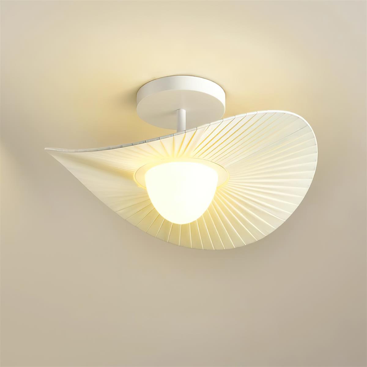 Florina Plafonnier Plissé Tissu Sculptural - Neutralighting