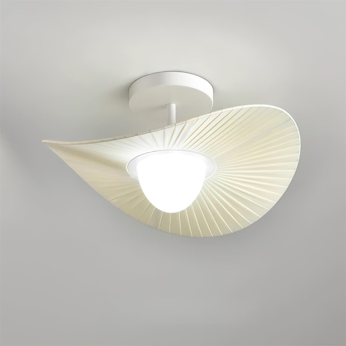 Florina Plafonnier Plissé Tissu Sculptural - Neutralighting