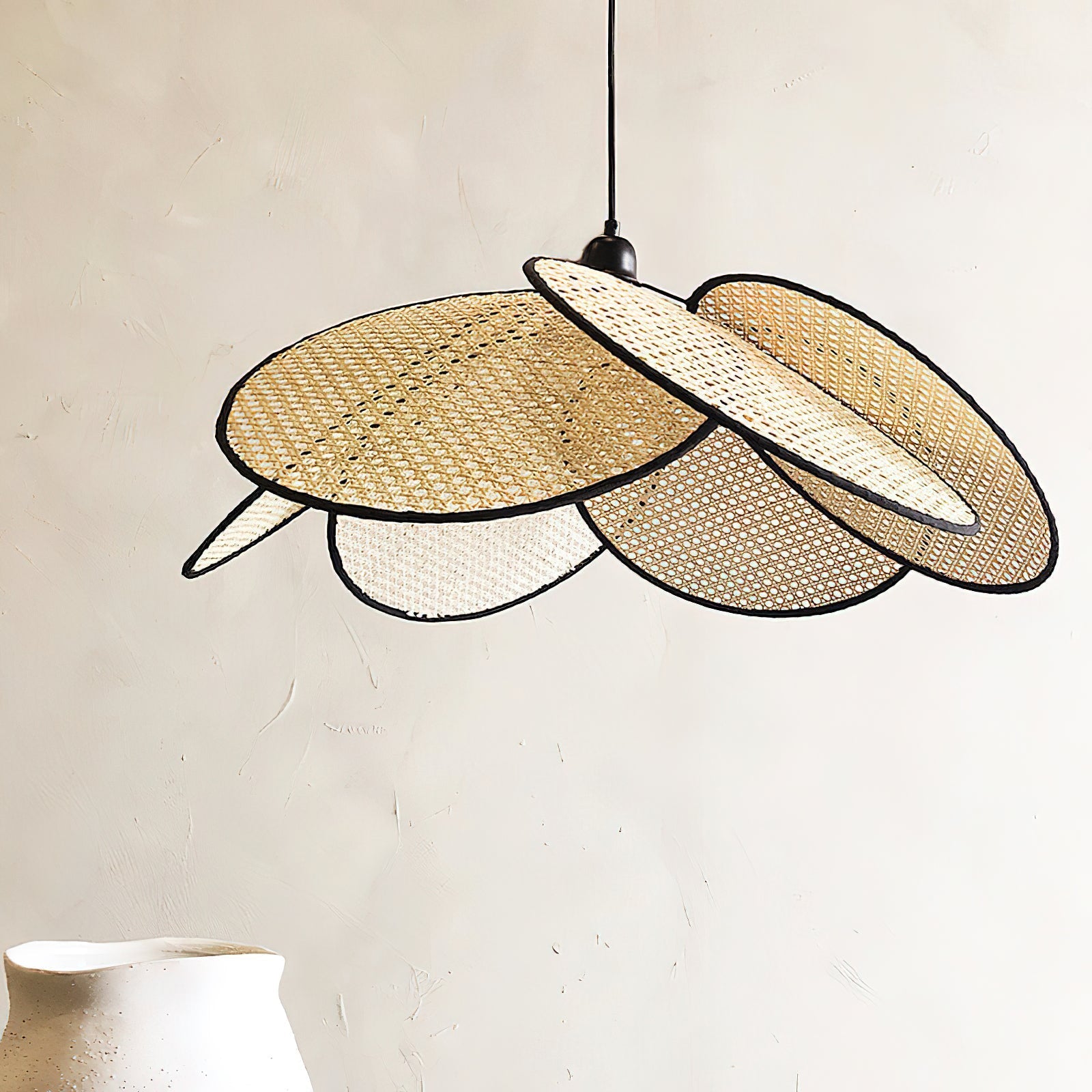 Ulrinel Lustre En Bambou Tissé à La Main Nordic - Neutralighting