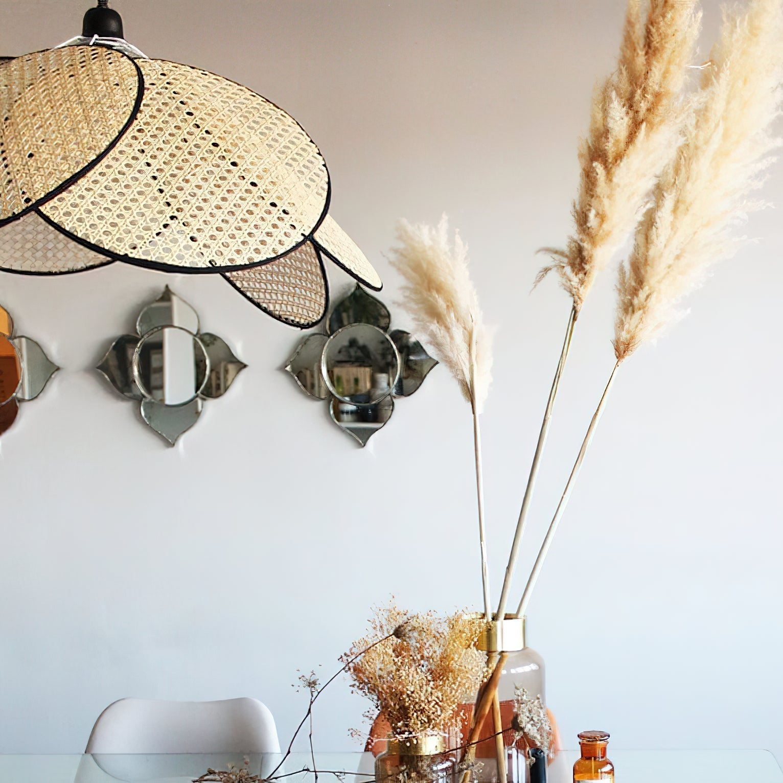 Ulrinel Lustre En Bambou Tissé à La Main Nordic - Neutralighting