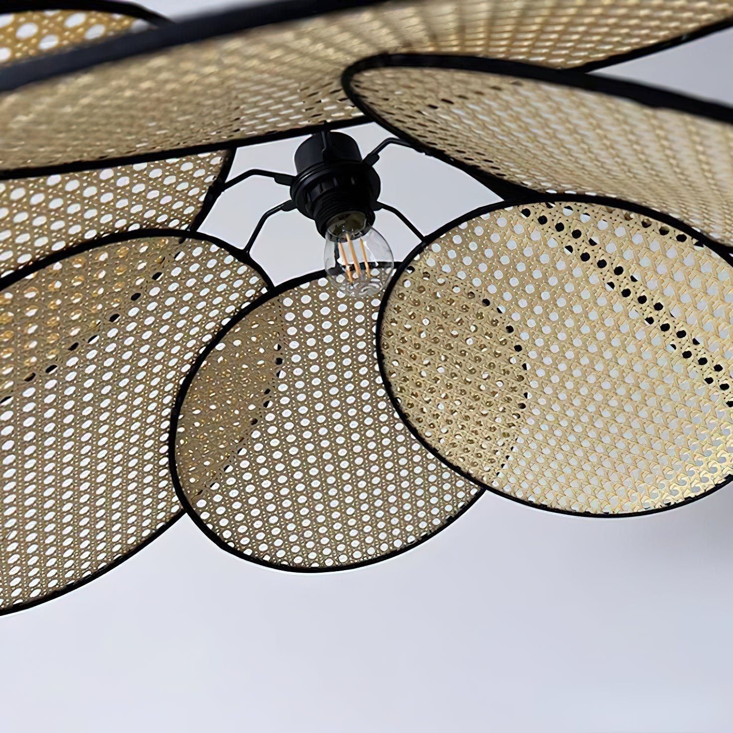 Ulrinel Lustre En Bambou Tissé à La Main Nordic - Neutralighting
