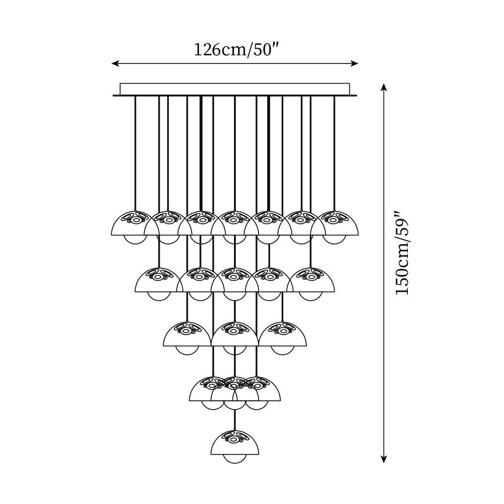 Flowerpot Chandelier - Neutralighting