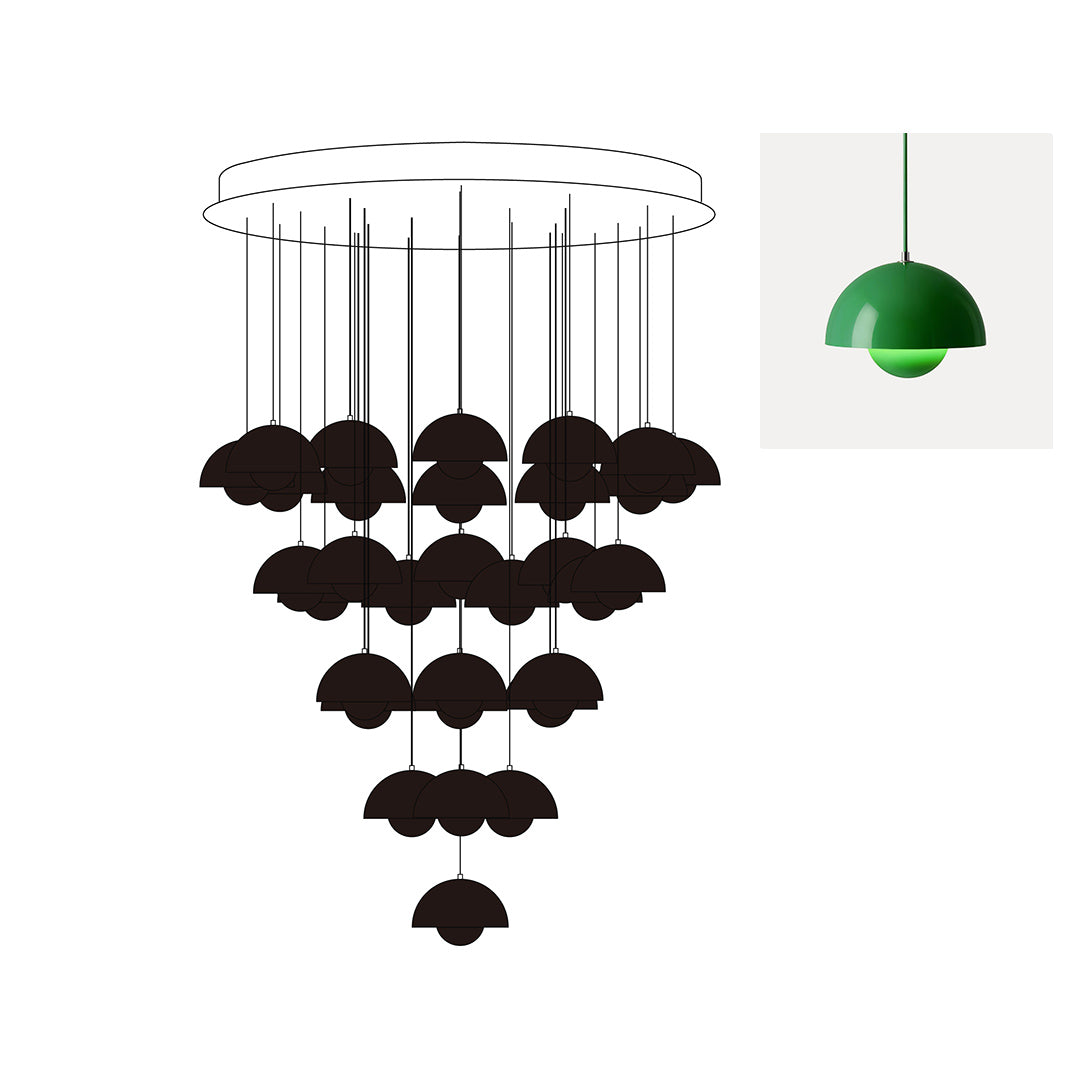Flowerpot Chandelier - Neutralighting