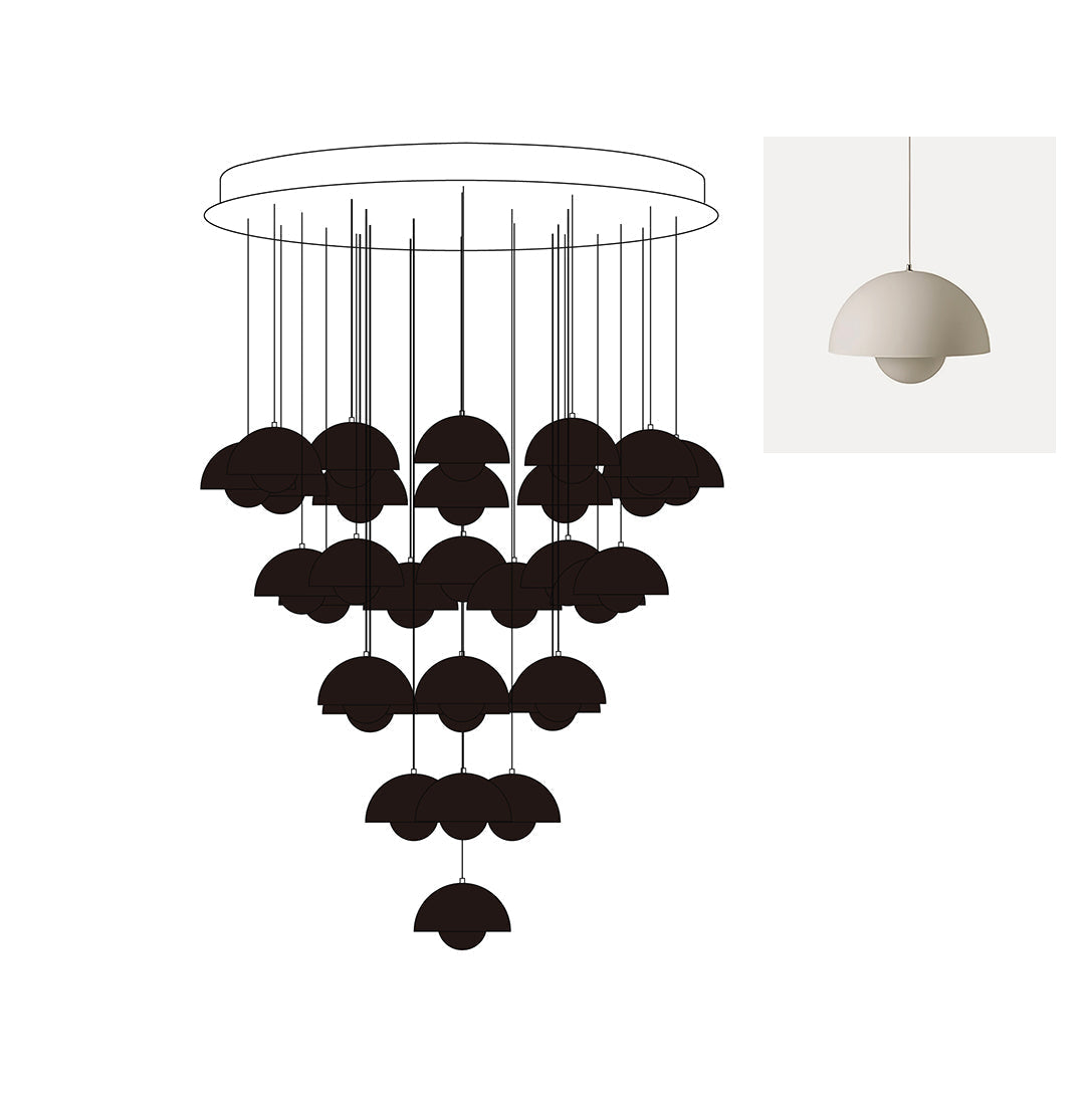 Flowerpot Chandelier - Neutralighting