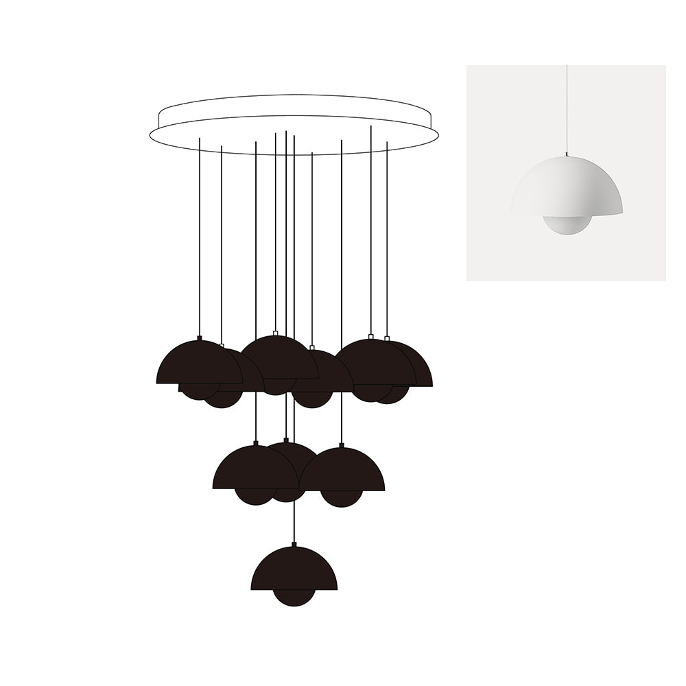 Flowerpot Chandelier - Neutralighting