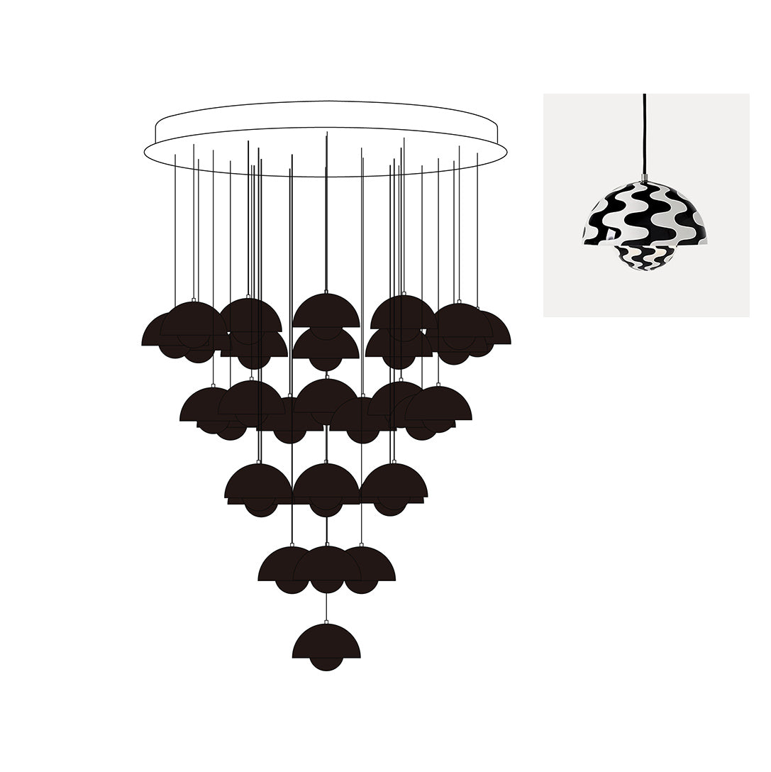 Flowerpot Chandelier - Neutralighting