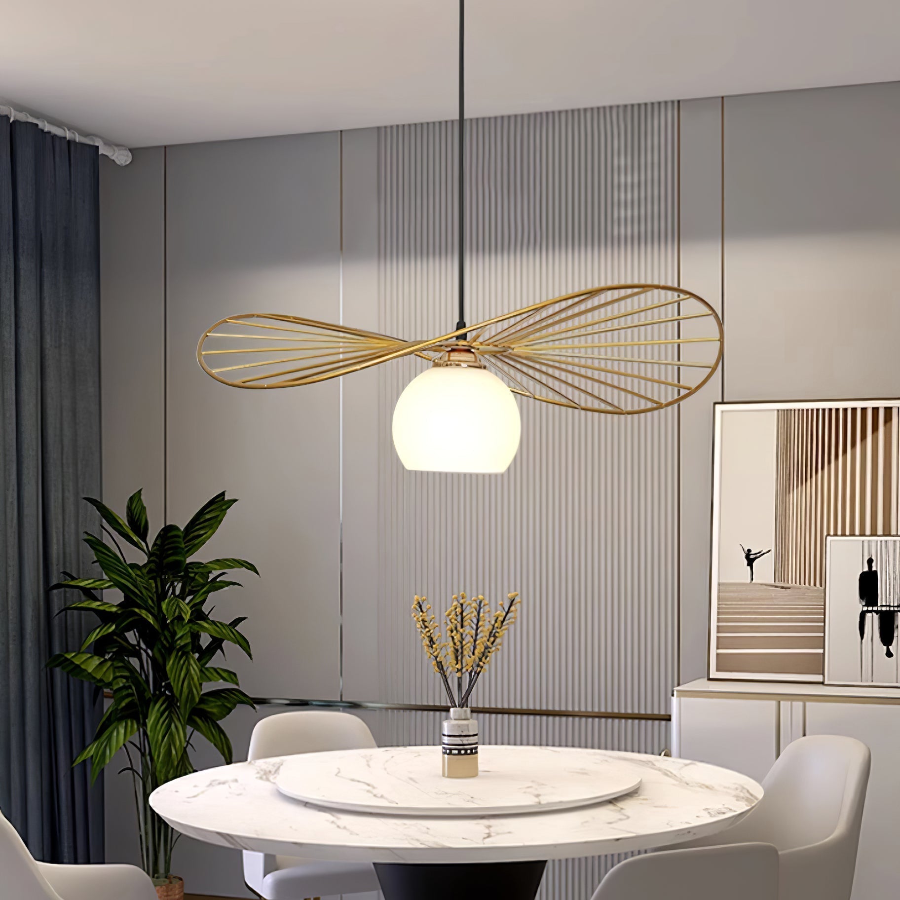 Fluora Hat Suspension Fil Sculptural - Neutralighting