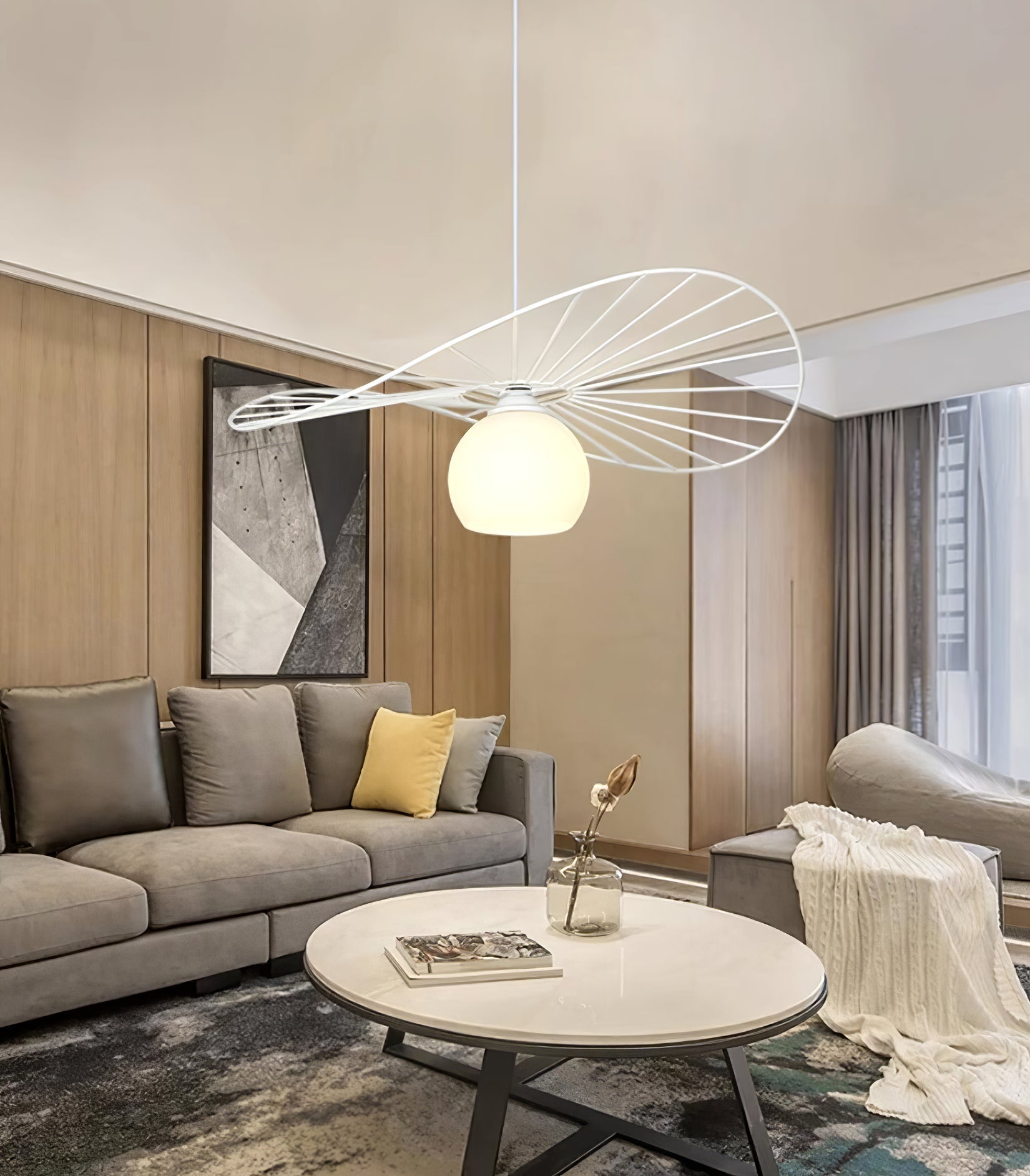 Fluora Hat Suspension Fil Sculptural - Neutralighting