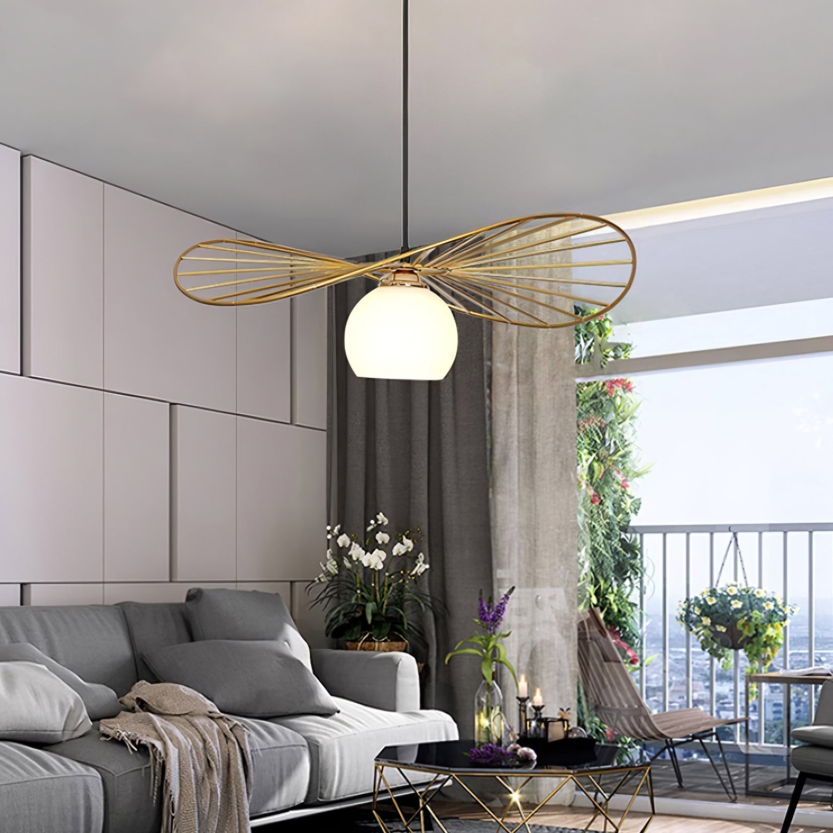 Fluora Hat Suspension Fil Sculptural - Neutralighting