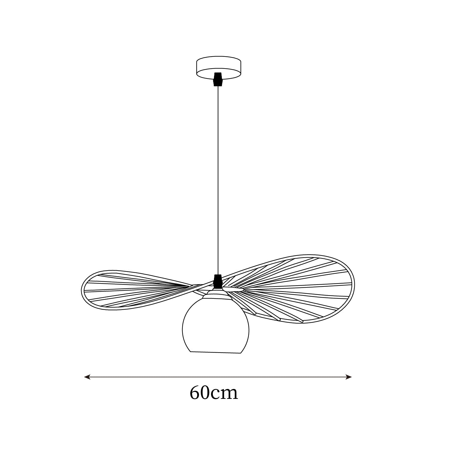 Fluora Hat Suspension Fil Sculptural - Neutralighting