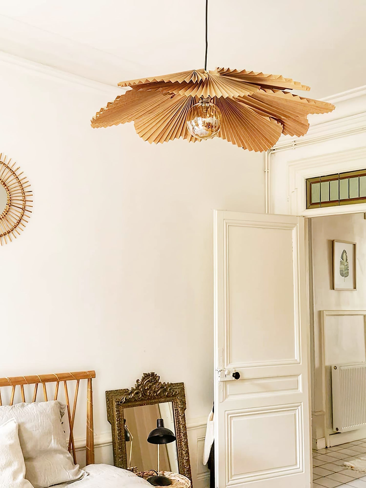 Lustra Suspension Lampe Feuille de Lotus en Papier Pliée Florale - Neutralighting