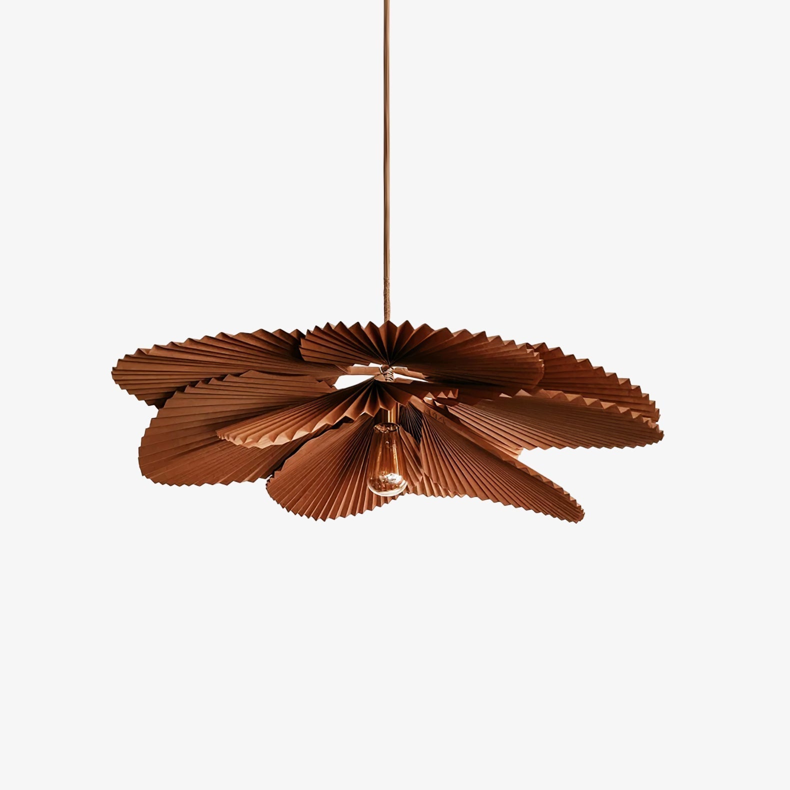 Lyra Suspension Lotus en Papier à Feuille Pliée - Neutralighting